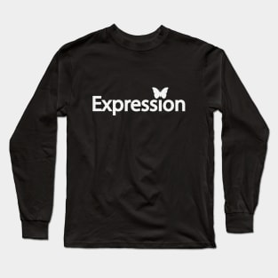 Expression artistic text design Long Sleeve T-Shirt